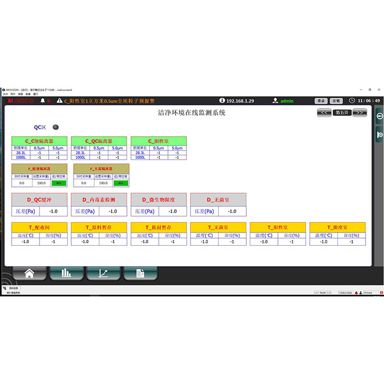 Software für Reinraumüberwachungssysteme