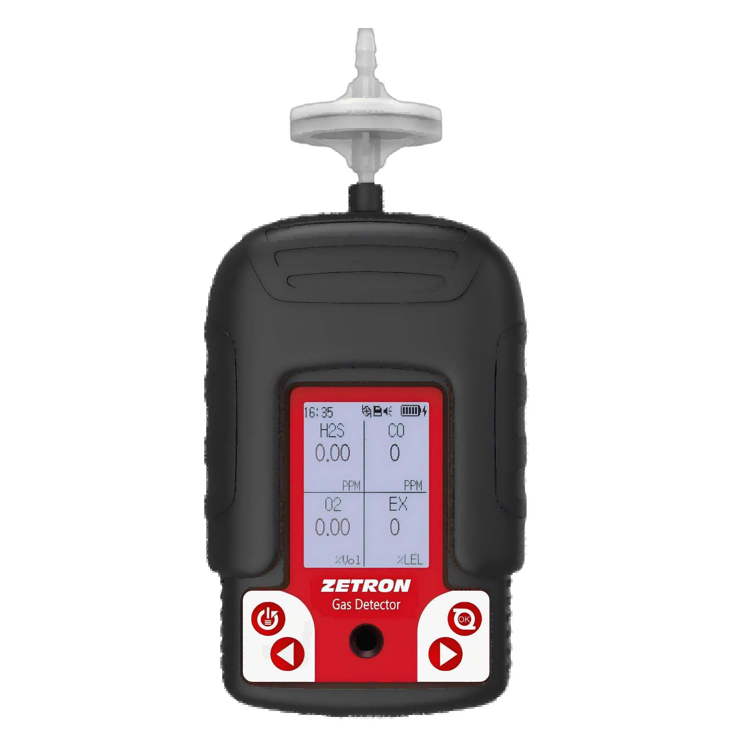 Tragbarer 4-in-einen-Gasdetektor